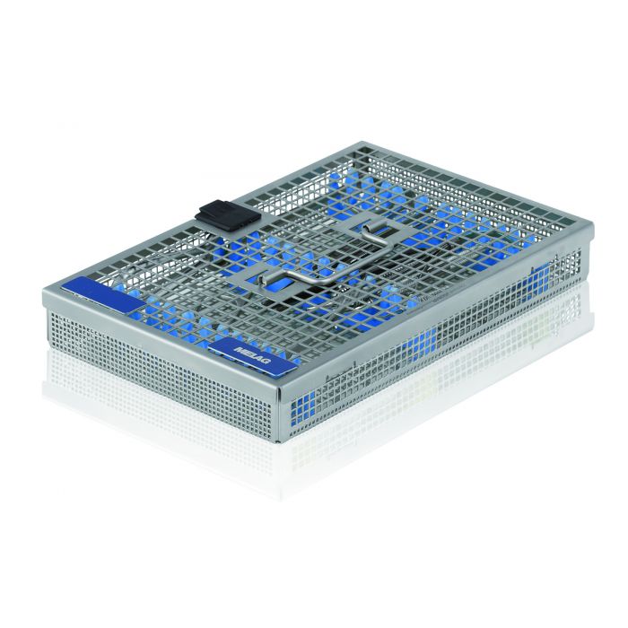 Instrumentæske MELAstore-Tray 200. Mål: 27,5 x 17,6 x 4,3 cm. Autoklaverbar.